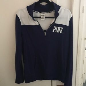 Pink quarter zip